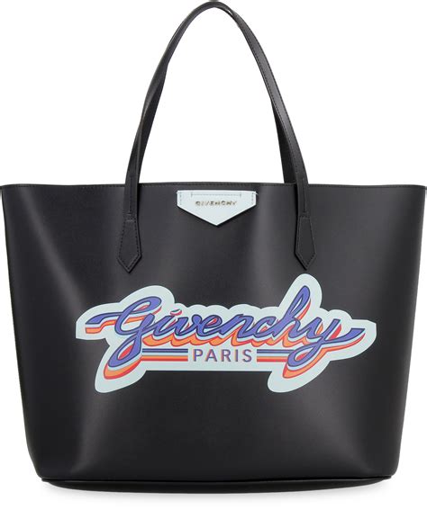 Shop Givenchy Wing Leather Logo Shopping Bag 